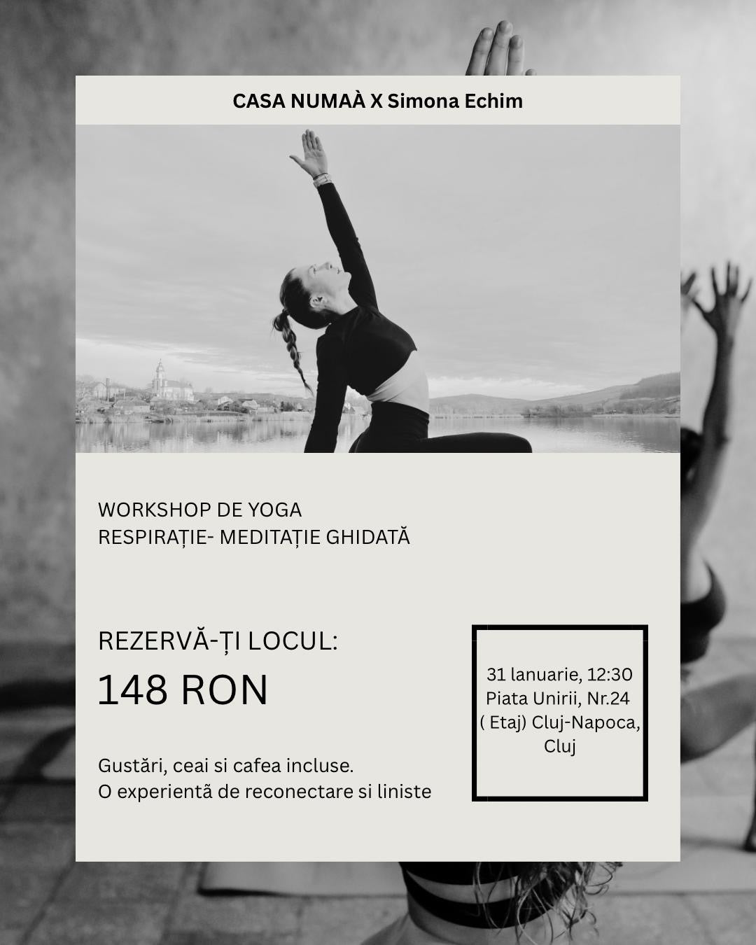 Yoga Workshop la Casa Numaà – 31 ianuarie  -